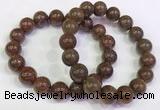 CGB4603 12mm - 13mm round golden rutilated quartz beaded bracelets