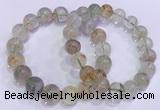 CGB4674 11mm - 12mm round green phantom quartz beaded bracelets