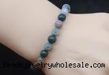 CGB5018 6mm, 8mm round Indian agate beads stretchy bracelets