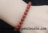 CGB5033 6mm, 8mm round red jasper beads stretchy bracelets