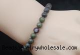 CGB5049 6mm, 8mm round dragon blood jasper beads stretchy bracelets