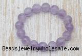 CGB5308 10mm, 12mm round lavender amethyst beads stretchy bracelets