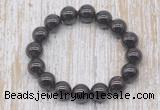 CGB5312 10mm, 12mm round garnet beads stretchy bracelets