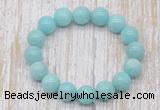 CGB5320 10mm, 12mm round amazonite beads stretchy bracelets