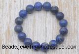 CGB5323 10mm, 12mm round lapis lazuli beads stretchy bracelets