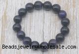 CGB5328 10mm, 12mm round purple tiger eye beads stretchy bracelets