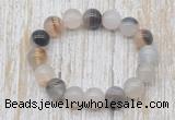 CGB5343 10mm, 12mm round montana agate beads stretchy bracelets