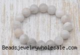 CGB5347 10mm, 12mm round white crazy lace agate beads stretchy bracelets