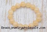 CGB5363 10mm, 12mm round honey jade beads stretchy bracelets