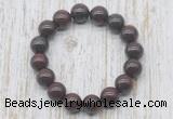 CGB5379 10mm, 12mm round brecciated jasper beads stretchy bracelets