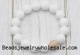 CGB5683 10mm, 12mm candy jade beads with zircon ball charm bracelets