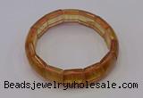 CGB665 7.5 inches 13*15mm yellow fluorite gemstone bracelet