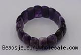 CGB667 7.5 inches 12*25mm amethyst gemstone bracelet