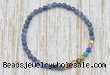 CGB7012 7 chakra 4mm sodalite beaded meditation yoga bracelets