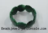 CGB704 8 inches 25*30mm agate gemstone bracelet wholesale