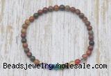 CGB7068 7 chakra 4mm picasso jasper beaded meditation yoga bracelets