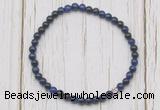 CGB7208 4mm tiny blue tiger eye beaded meditation yoga bracelets