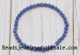 CGB7215 4mm tiny lapis lazuli beaded meditation yoga bracelets