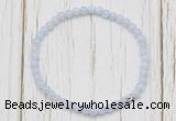 CGB7234 4mm tiny blue lace agate beaded meditation yoga bracelets