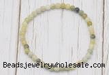 CGB7241 4mm tiny flower jade beaded meditation yoga bracelets