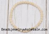 CGB7246 4mm tiny honey jade beaded meditation yoga bracelets