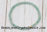 CGB7248 4mm tiny green aventurine beaded meditation yoga bracelets