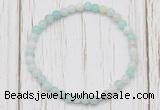 CGB7252 4mm tiny amazonite beaded meditation yoga bracelets