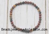 CGB7268 4mm tiny picasso jasper beaded meditation yoga bracelets