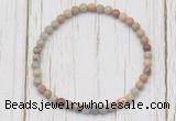 CGB7281 4mm tiny serpentine jasper beaded meditation yoga bracelets