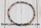 CGB7296 4mm tiny tourmaline beaded meditation yoga bracelets