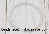 CGB7300 4mm tiny white moonstone beaded meditation yoga bracelets