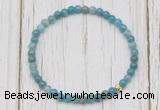 CGB7309 4mm tiny apatite beaded meditation yoga bracelets