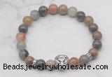 CGB7364 8mm fancy jasper bracelet with lion head for men or women