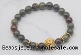 CGB7366 8mm dragon blood jasper bracelet with lion head for men or women