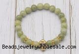 CGB7379 8mm China jade bracelet with skull for men or women