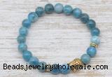 CGB7419 8mm apatite bracelet with buddha for men or women