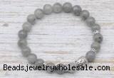 CGB7424 8mm labradorite bracelet with buddha for men or women