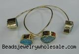 CGB750 13*18mm - 15*20mm teardrop druzy agate gemstone bangles