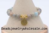 CGB7774 8mm serpentine jasper bead with luckly charm bracelets