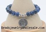 CGB7816 8mm sodalite bead with luckly charm bracelets wholesale