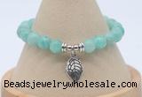 CGB7820 8mm peru amazonite bead with luckly charm bracelets