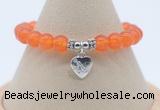 CGB7875 8mm candy jade bead with luckly charm bracelets whoesale