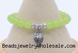 CGB7882 8mm candy jade bead with luckly charm bracelets whoesale