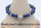 CGB7924 8mm blue tiger eye bead with luckly charm bracelets