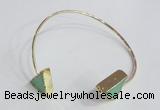 CGB793 12*16mm - 13*18mm triangle Australia chrysoprase bangles