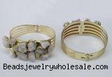 CGB821 30*68mm - 30*70mm druzy agate gemstone bangles wholeasale