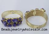 CGB823 30*68mm - 30*70mm druzy agate gemstone bangles wholeasale