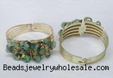 CGB827 30*68mm - 30*70mm druzy agate gemstone bangles wholeasale