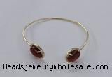 CGB860 10*14mm oval agate gemstone bangles wholesale