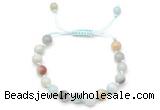 CGB8653 8mm,10mm round amazonite adjustable macrame bracelets